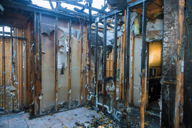 Professional Fire Damage Restoration technician working in Laurel, FL